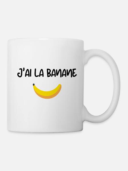 J'ai la banane. t-shrit humour - Mug blanc - blanc