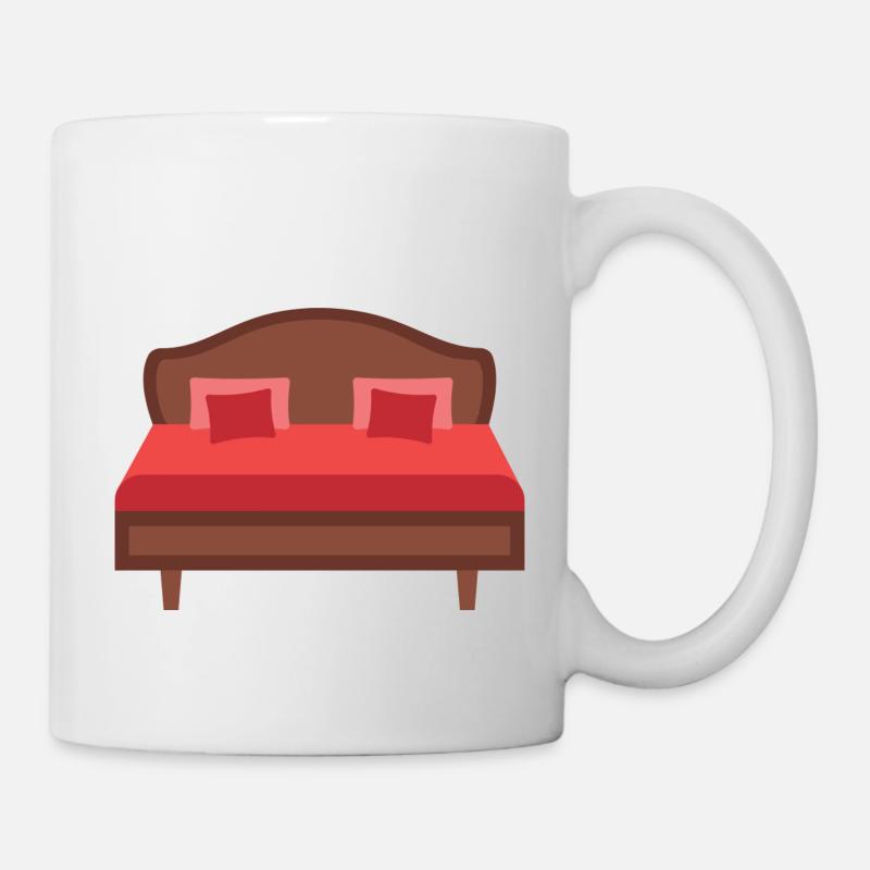 Bett - Tasse - Weiß