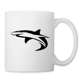 Requin - Vector Géométrie Design - Mug blanc - blanc - Droite