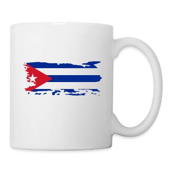 Kuba Fahne Vintage Karibik Reise Kubanische Flagge - Tasse - Weiß - Rechts