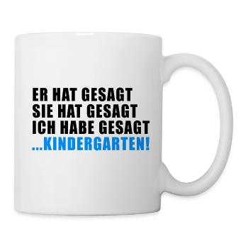 LÄSTERN TRATSCH RUMOR GESCHENK HUMOR GERÜCHT DRAMA - Tasse - Weiß - Rechts