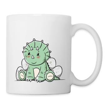 Tricératops de dinosaure - Mug blanc - blanc - Droite