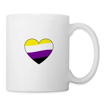 Pride Non-Binary - Tasse - Weiß - Rechts