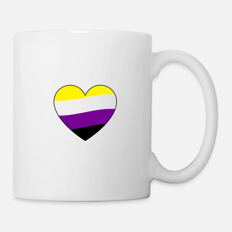 Fierté non binaire - Mug blanc - blanc