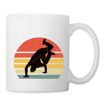Breakdance vintage rétro - Mug blanc - blanc - Droite