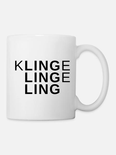 Slogan design - klingelingeling - Mug - white