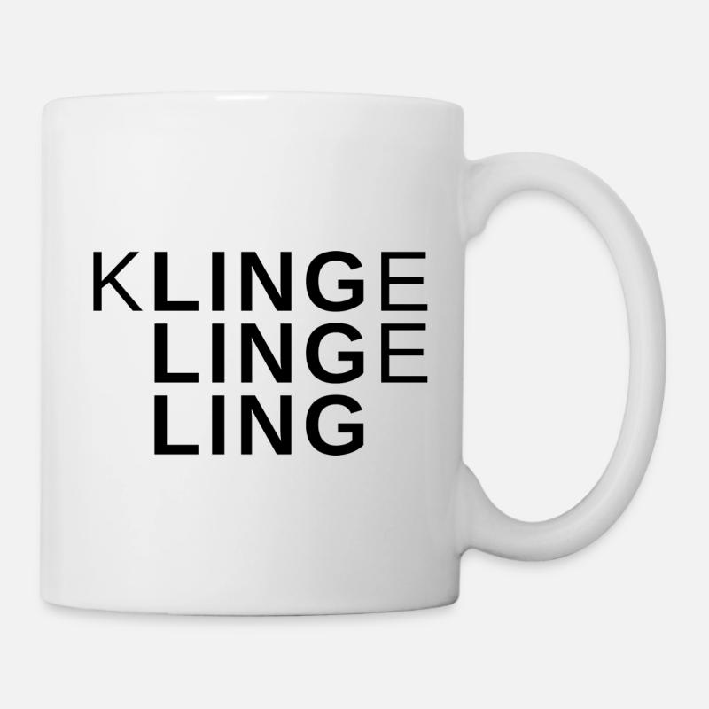 Slogan design - klingelingeling - Mug - white