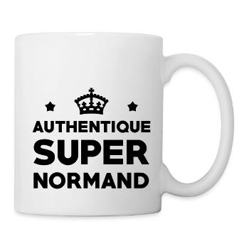 Authentique Super Normand - Mug blanc - blanc - Droite