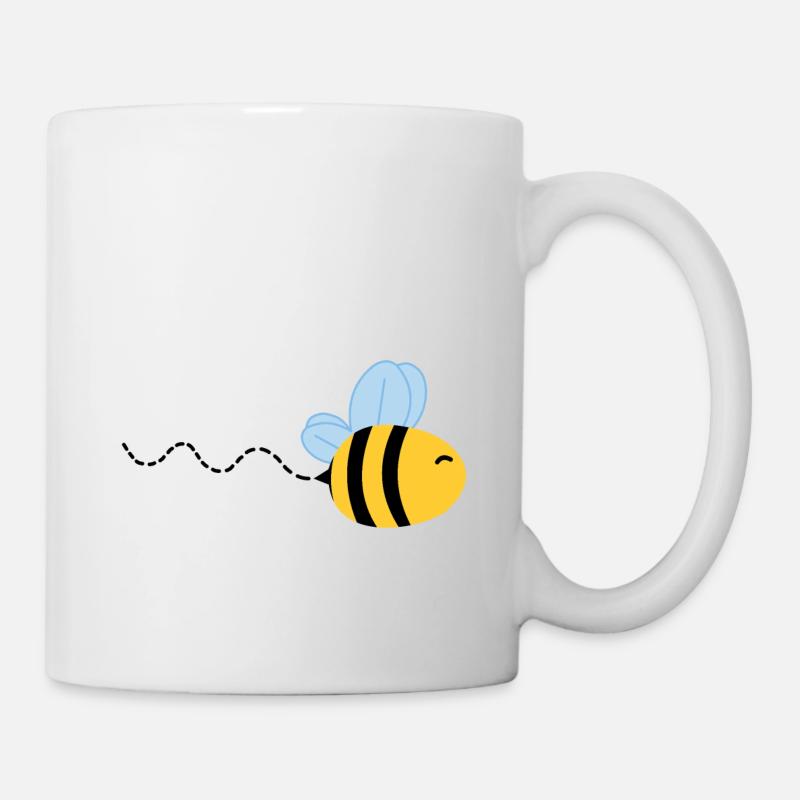 Fliegende Biene - Tasse - Weiß