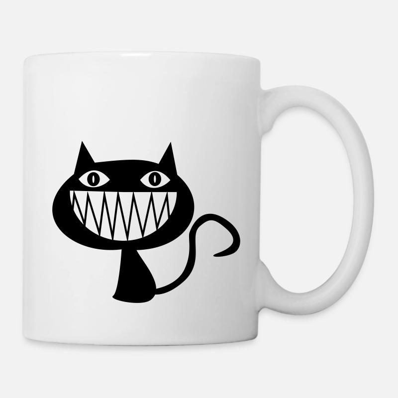 Grinsekatze (D00231) - Tasse - Weiß