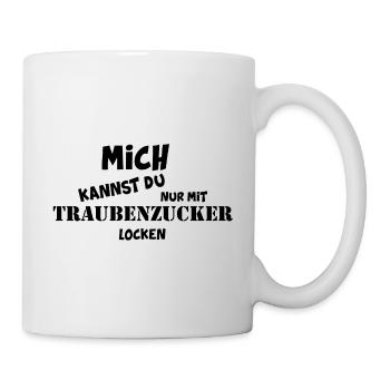 Diabetes Traubenzucker Geschenk Zucker - Tasse - Weiß - Rechts