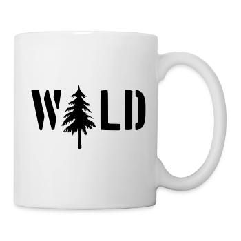 Forêt avec ses arbres - Mug blanc - blanc - Droite