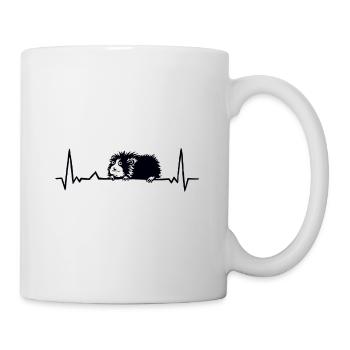 Cochon d'Inde Heartbeat - Mug blanc - blanc - Droite