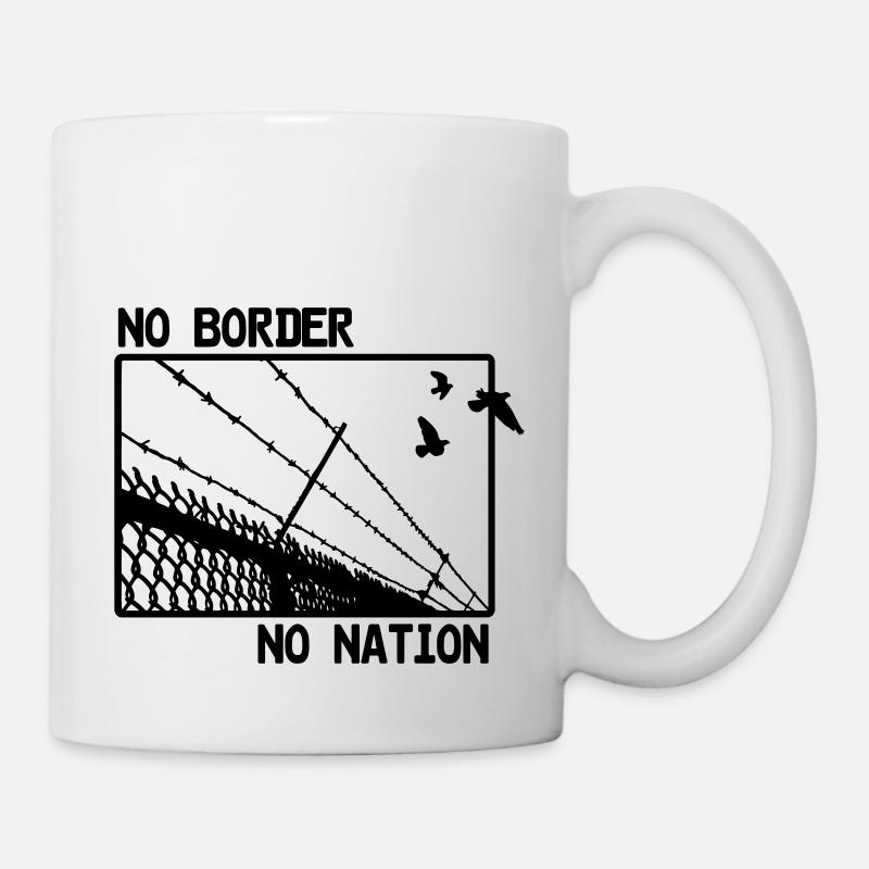 No Border -No Nation - Tasse - Weiß
