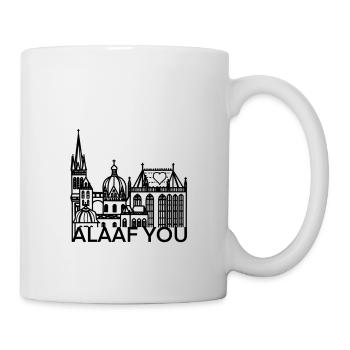 City of Aachen, cathedral, love, alaaf you, church, gift - Mug - white - Right