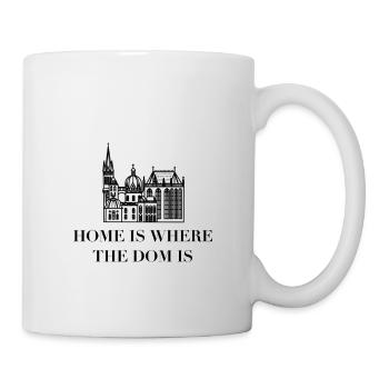 Stadt Aachen, Dom, Liebe, Kirche, NRW, Aachener - Tasse - Weiß - Rechts