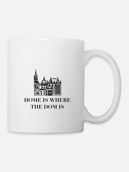 Stadt Aachen, Dom, Liebe, Kirche, NRW, Aachener - Tasse - Weiß