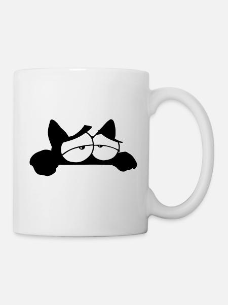 Black Cat 11 cat - Mug - white