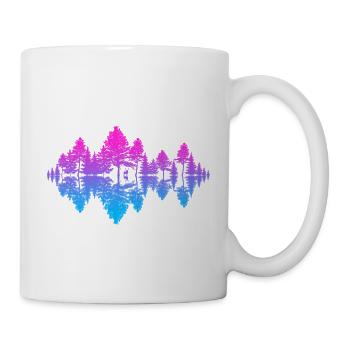 Son de la nature (coucher de soleil) - Mug blanc - blanc - Droite