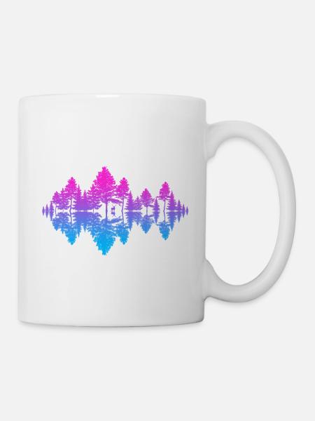 Klang der Natur (Abendrot) - Tasse - Weiß