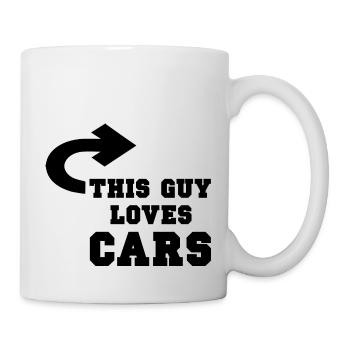 Voiture voiture - Mug blanc - blanc - Droite