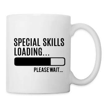 Special Skills Loading Superpowers Athlete Gamer - Mug - white - Right