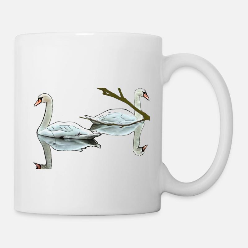 Cygnes - Mug blanc - blanc