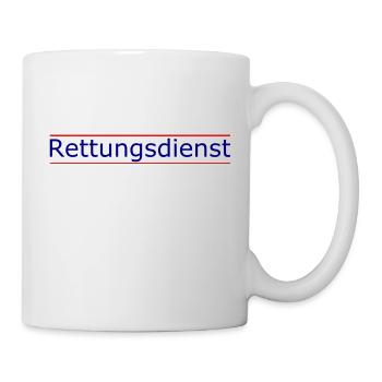 Rettungsdienst - Tasse - Weiß - Rechts