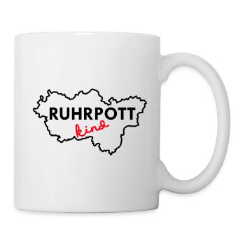 Ruhrpott Kind - Ruhrregion - Heimat - Ruhrpottkind - Tasse - Weiß - Rechts