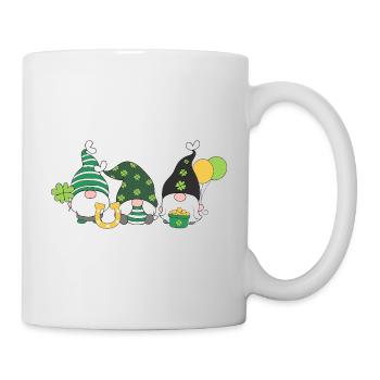 Cadeau irlandais pour le gnome des trèfles de la Saint-Patrick - Mug blanc - blanc - Droite