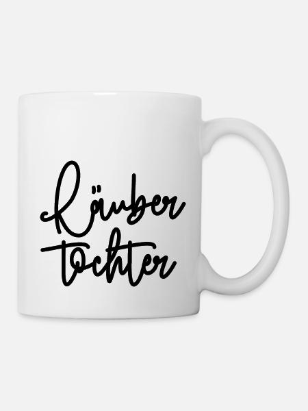 Räubertochter - Tasse - Weiß