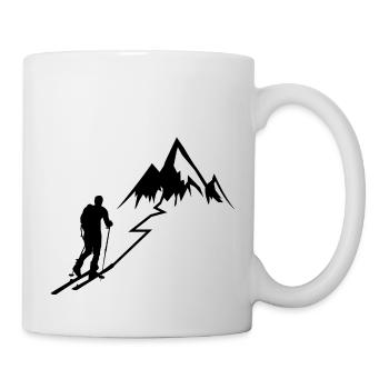 Touring ski gift ski tour gift idea mountain - Mug - white - Right