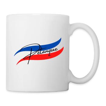 boule france pétanque - Mug blanc - blanc - Droite