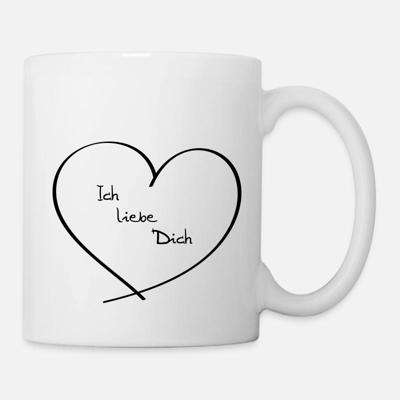 Ich liebe Dich - Tasse - Weiß