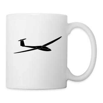 Discus b glider glider glider gliding pilot - Mug - white - Right