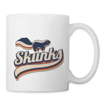 Retro putesse Skunks - Mug blanc - blanc - Droite