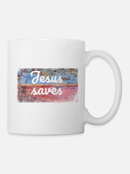 Jesus saves - Mug blanc - blanc