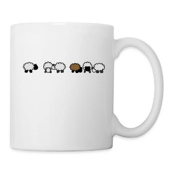 Schafe - Tasse - Weiß - Rechts