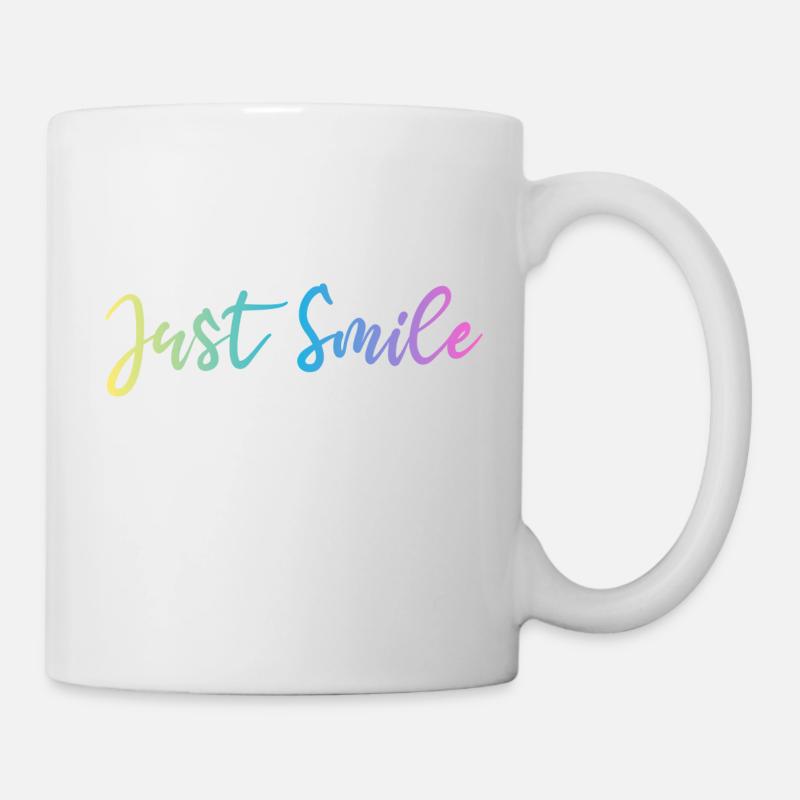 JUST SMILE GRADIENT TRIPLE - Mug blanc - blanc