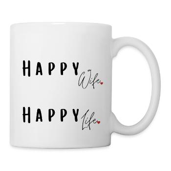 Happy Wife Happy Life - Mug - white - Right
