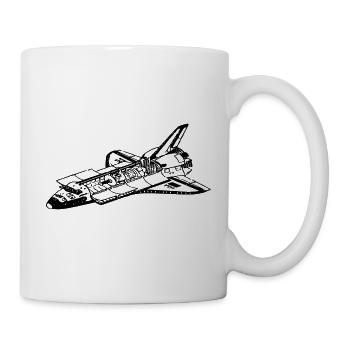 Navette spatiale - Mug blanc - blanc - Droite