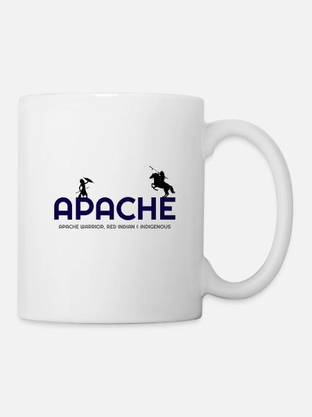 Alles über Apache, Apache Indian, Apache hoodies, A - Tasse - Weiß