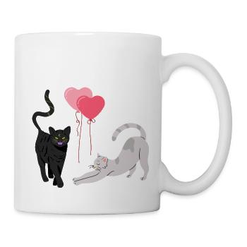 Balloon cats - Mug - white - Right