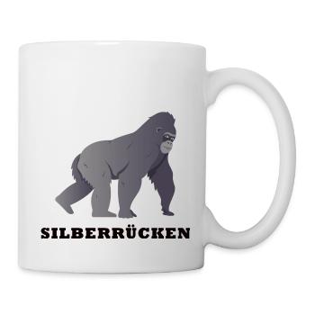 Silberrücken | Gorilla - Tasse - Weiß - Rechts