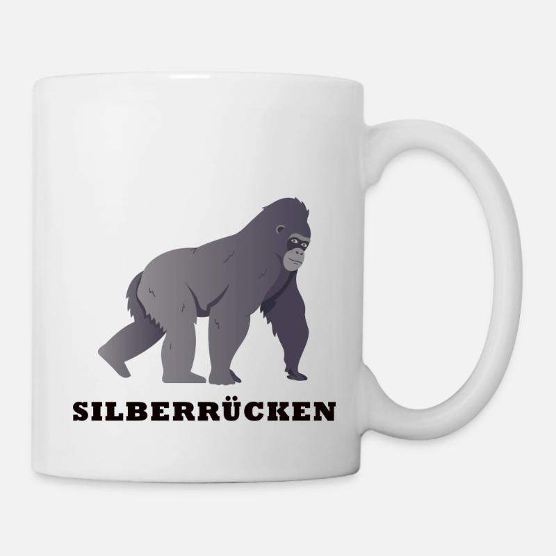 Silberrücken | Gorilla - Tasse - Weiß