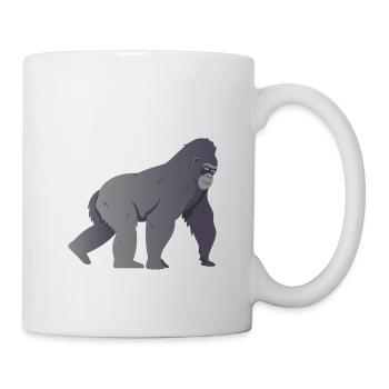 Silberrücken | Gorilla - Tasse - Weiß - Rechts