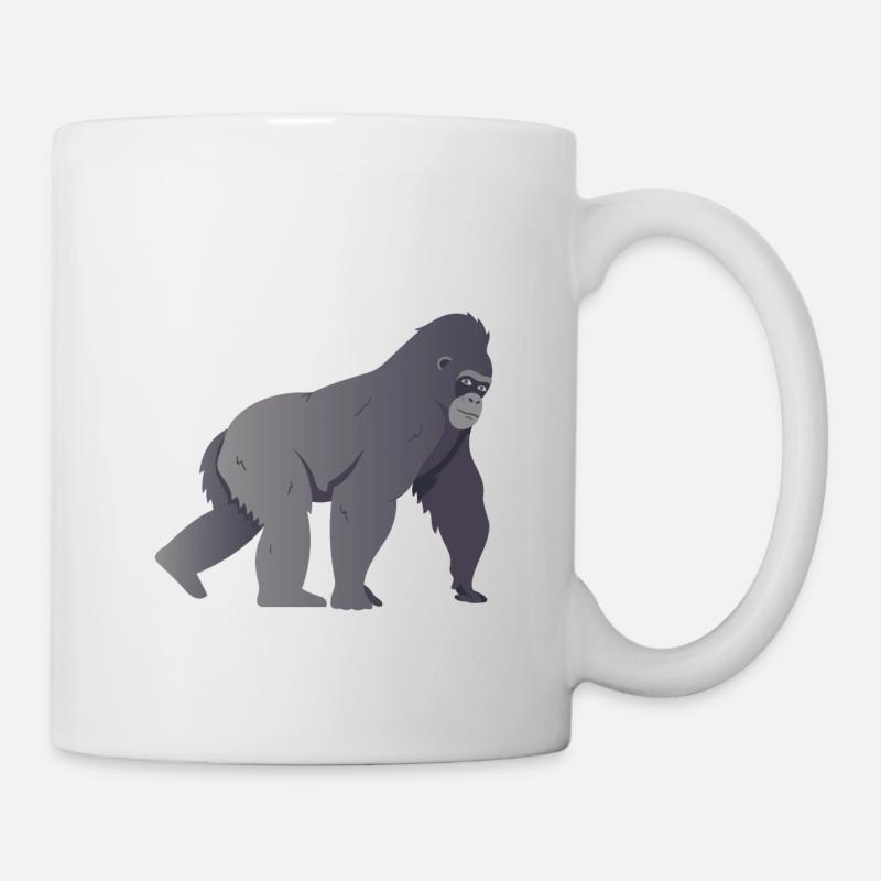 Silberrücken | Gorilla - Tasse - Weiß