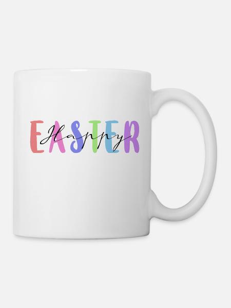 Frohe Ostern - Tasse - Weiß