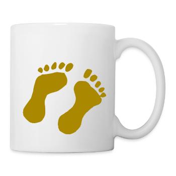 Foot print - Mug - white - Right