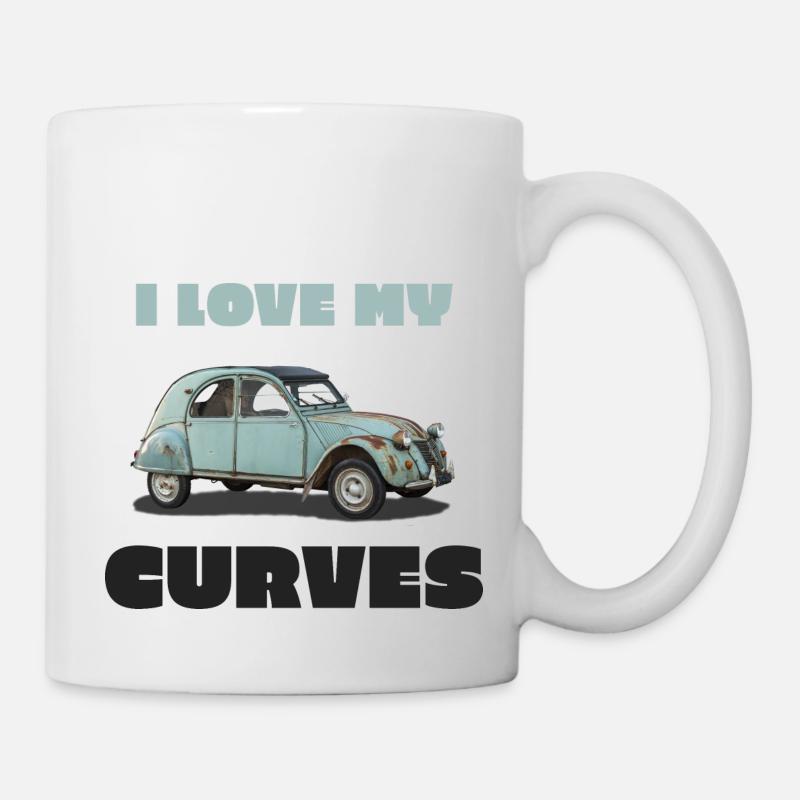 t-shirt 2 CV - Mug blanc - blanc